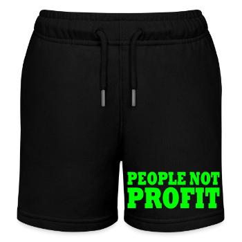 People not profit - Kinder Organic Joggingshorts Mini Bolter von Stanley/Stella - Schwarz - Vorne