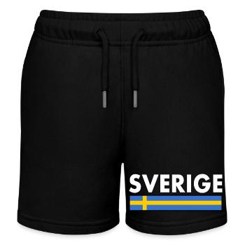 Sverige - Kinder Organic Joggingshorts Mini Bolter von Stanley/Stella - Schwarz - Vorne