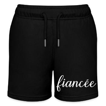 Fiancée Fiancée Fiançailles Mariage Lune de Miel - Short de jogging enfant bio Stanley/Stella - noir - Devant