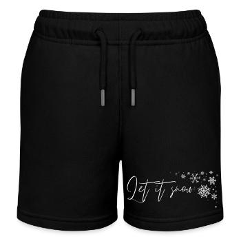 Que la neige scintille - Short de jogging enfant bio Stanley/Stella - noir - Devant