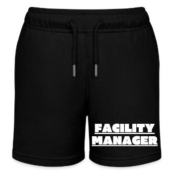 Facility Manager In-house technician Caretaker - Kids Organic Sweat Shorts by Stanley/Stella - black - Front