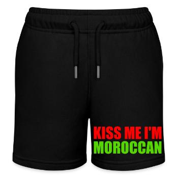 Kiss me im moroccan - marokko - Kinder Organic Joggingshorts Mini Bolter von Stanley/Stella - Schwarz - Vorne