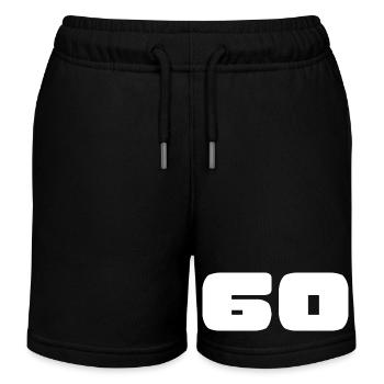 60. 60 YEARS. 60TH ANNIVERSARY. BIRTHDAY 60 YEARS. - Kids Organic Sweat Shorts by Stanley/Stella - black - Front