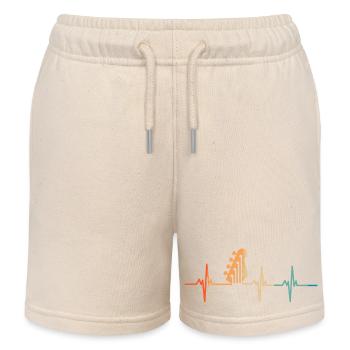 Heartbeat Gitarre - Kinder Organic Joggingshorts Mini Bolter von Stanley/Stella - Natur - Vorne