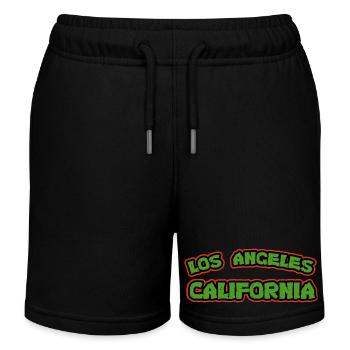 Los Angeles, Kalifornien - Kinder Organic Joggingshorts Mini Bolter von Stanley/Stella - Schwarz - Vorne