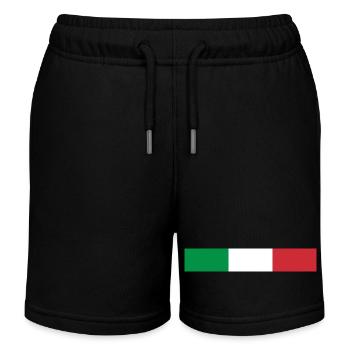Italien Fahne - Kinder Organic Joggingshorts Mini Bolter von Stanley/Stella - Schwarz - Vorne