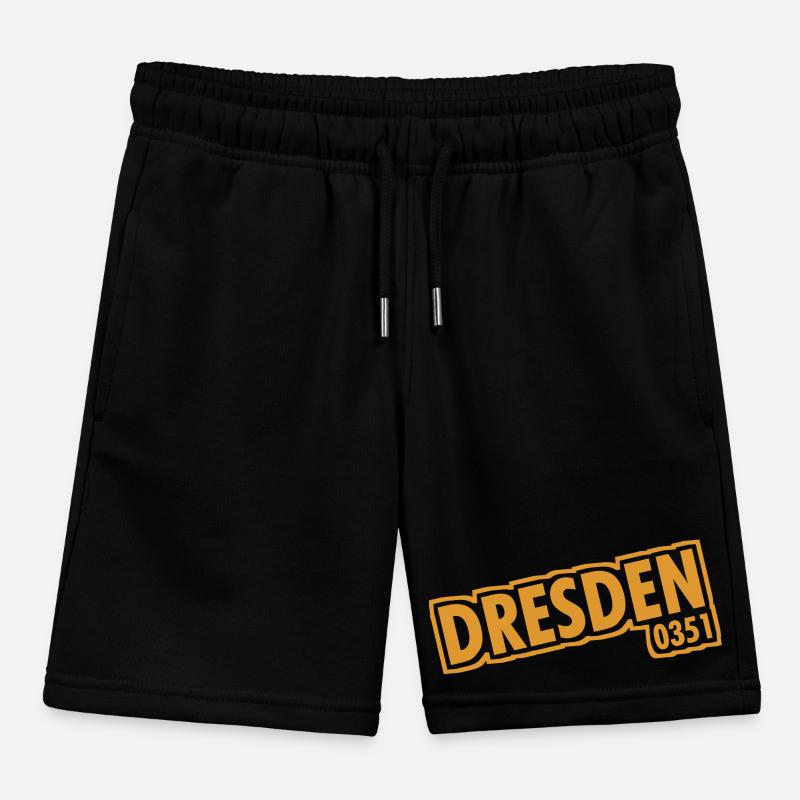 Dresden - 0351 - Area Code - Saxony Kids Organic Sweat Shorts by Stanley/Stella