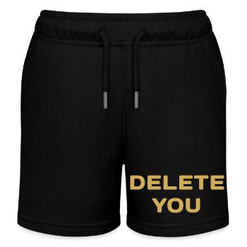 SUPPRIMER drôle - Short de jogging enfant bio Stanley/Stella - noir - Devant