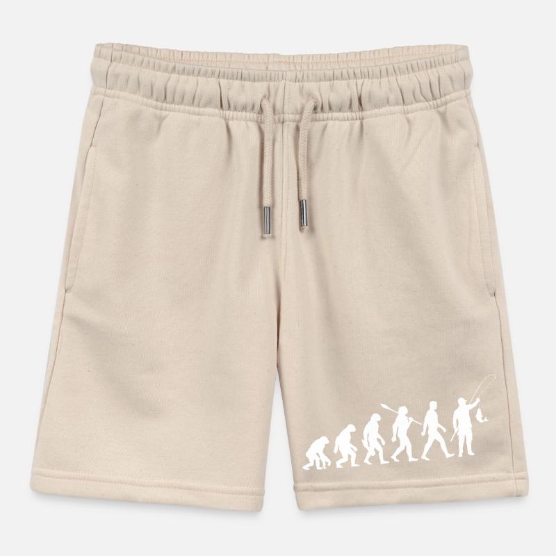 Evolution - Pêche - Pêcheurs - Pêcher Short de jogging enfant bio Stanley/Stella