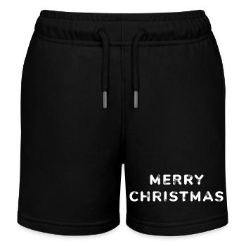 Joyeux Noël : style festif - Short de jogging enfant bio Stanley/Stella - noir - Devant