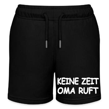 Oma - Kinder Organic Joggingshorts Mini Bolter von Stanley/Stella - Schwarz - Vorne