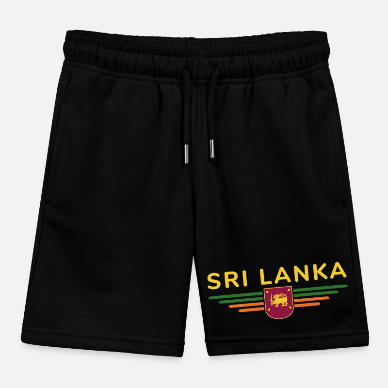 Sri Lanka Design – Experience Island Magic Kids Organic Sweat Shorts by Stanley/Stella