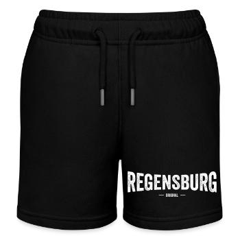 Regensburg Original - Kinder Organic Joggingshorts Mini Bolter von Stanley/Stella - Schwarz - Vorne
