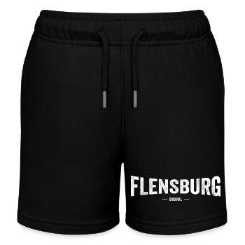 Flensburg Original - Kinder Organic Joggingshorts Mini Bolter von Stanley/Stella - Schwarz - Vorne