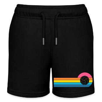 Volley-ball - Short de jogging enfant bio Stanley/Stella - noir - Devant