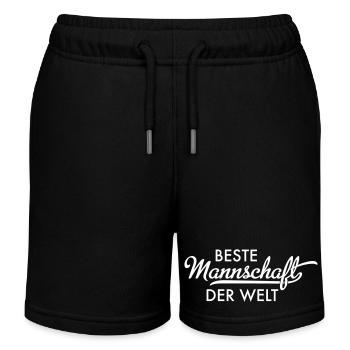 Beste Mannschaft der Welt - Kinder Organic Joggingshorts Mini Bolter von Stanley/Stella - Schwarz - Vorne