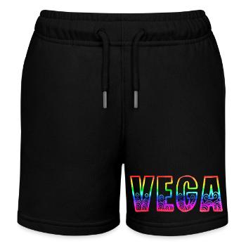 vega rs rainbow - Kids Organic Sweat Shorts by Stanley/Stella - black - Front