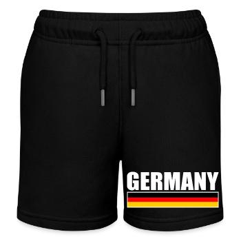 Deutschland - Kinder Organic Joggingshorts Mini Bolter von Stanley/Stella - Schwarz - Vorne