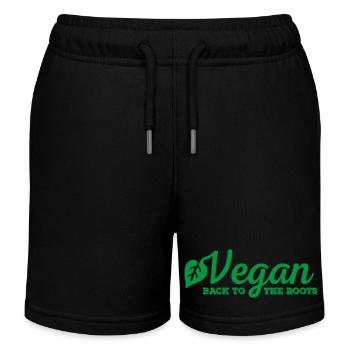 Végétalien - Short de jogging enfant bio Stanley/Stella - noir - Devant