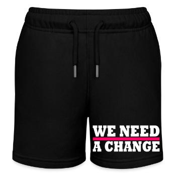 We need a change - Kinder Organic Joggingshorts Mini Bolter von Stanley/Stella - Schwarz - Vorne
