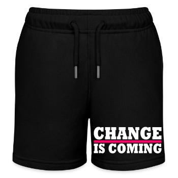 Change is coming - Short de jogging enfant bio Stanley/Stella - noir - Devant
