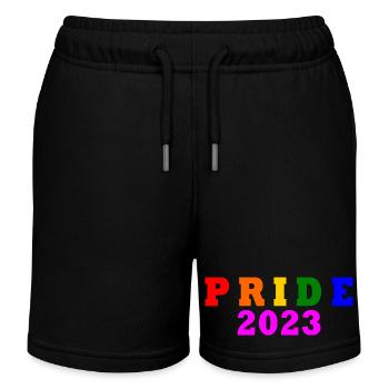 Pride 2023 - Kinder Organic Joggingshorts Mini Bolter von Stanley/Stella - Schwarz - Vorne