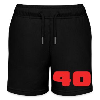 40. 40 JAHRE. 40-JÄHRIGES JUBILÄUM. GEBURTSTAG 40 JAHRE. - Kinder Organic Joggingshorts Mini Bolter von Stanley/Stella - Schwarz - Vorne