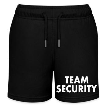 Team security - Kids Organic Sweat Shorts by Stanley/Stella - black - Front