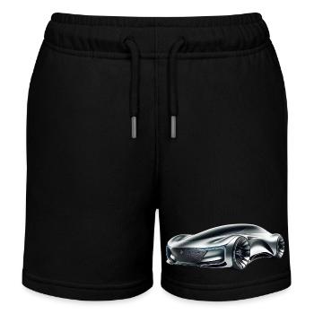 Voiture futuriste - Short de jogging enfant bio Stanley/Stella - noir - Devant