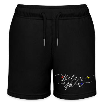 Helau, Fastnacht, Fassenacht, 5. Jahreszeit - Kinder Organic Joggingshorts Mini Bolter von Stanley/Stella - Schwarz - Vorne