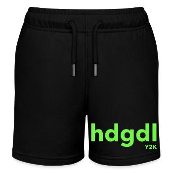 hdgdl Y2K grün - Kinder Organic Joggingshorts Mini Bolter von Stanley/Stella - Schwarz - Vorne