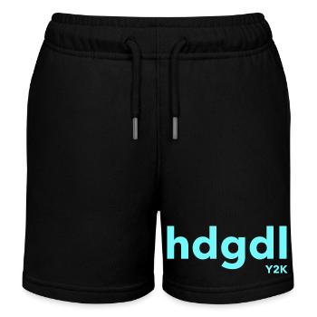 hdgdl hab dich ganz doll liebY2K türkis - Kinder Organic Joggingshorts Mini Bolter von Stanley/Stella - Schwarz - Vorne