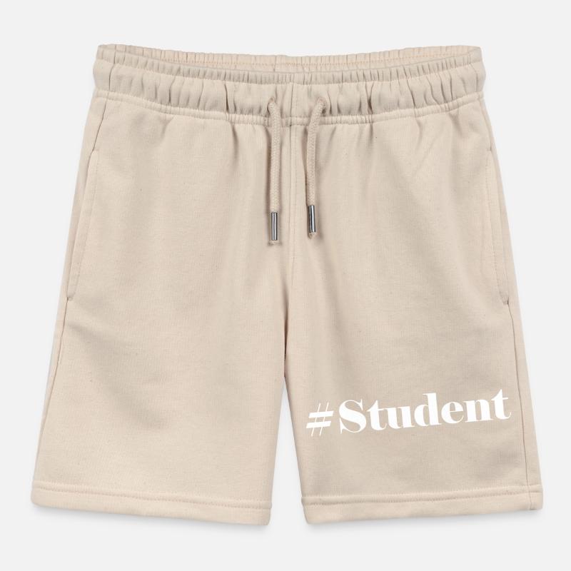 #Student Logo Blanc Short de jogging enfant bio Stanley/Stella