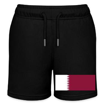 Qatar - Short de jogging enfant bio Stanley/Stella - noir - Devant