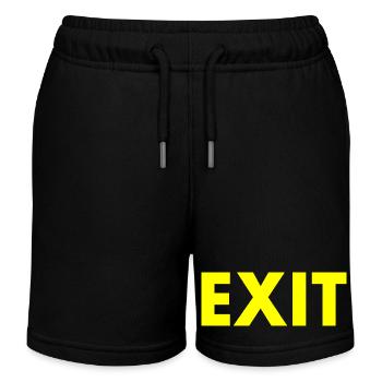 Exit - Kids Organic Sweat Shorts by Stanley/Stella - black - Front