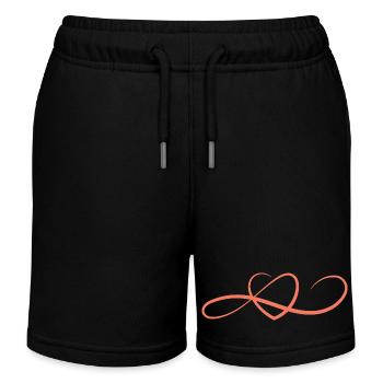 Coeur Trésor Personne préférée Je t’aime - Short de jogging enfant bio Stanley/Stella - noir - Devant