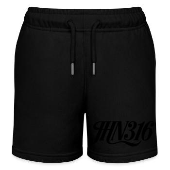 Foi chrétienne Jésus Dieu Croix Foi - Short de jogging enfant bio Stanley/Stella - noir - Devant