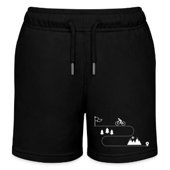 Cycling - Kids Organic Sweat Shorts by Stanley/Stella - black - Front