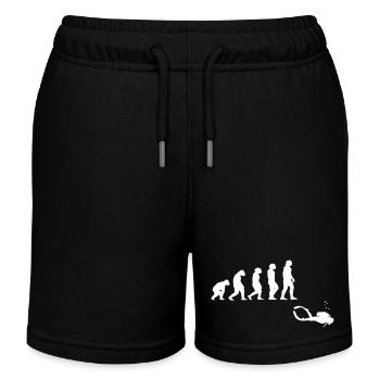 Evolution Tauchen mit Gerät - Kinder Organic Joggingshorts Mini Bolter von Stanley/Stella - Schwarz - Vorne
