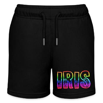 iris rs arc-en-ciel - Short de jogging enfant bio Stanley/Stella - noir - Devant
