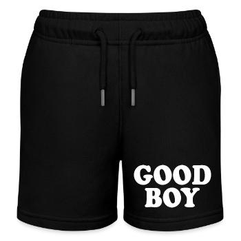Good boy - Short de jogging enfant bio Stanley/Stella - noir - Devant