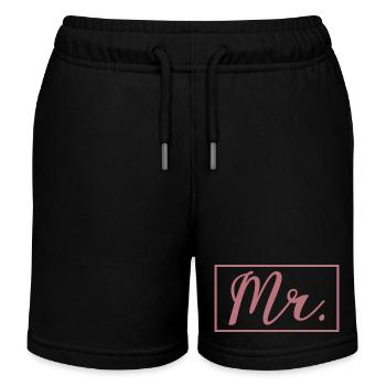 Mr. Matching Couple Verlobung Hochzeit Flitterwochen - Kinder Organic Joggingshorts Mini Bolter von Stanley/Stella - Schwarz - Vorne