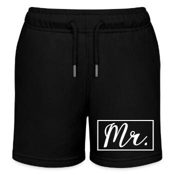 M. Matching Couple Fiançailles Mariage Lune de miel - Short de jogging enfant bio Stanley/Stella - noir - Devant