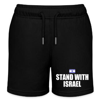 Stand with israel - Kids Organic Sweat Shorts by Stanley/Stella - black - Front