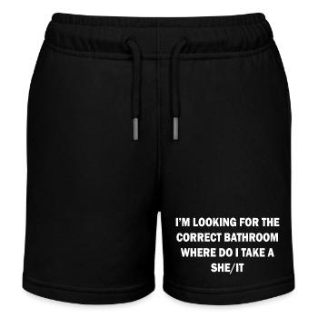 SALLE DE BAIN CORRECTE PRENDRE UNE ELLE/ELLE - Short de jogging enfant bio Stanley/Stella - noir - Devant