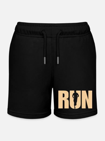 Run -idée cadeau sportive - Short de jogging enfant bio Stanley/Stella - noir