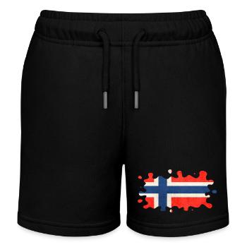 Norvège Norvège Drapeau Scandinavie Norden Tor Viking - Short de jogging enfant bio Stanley/Stella - noir - Devant