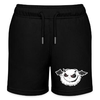 Grummelhummel Teufel - Kinder Organic Joggingshorts Mini Bolter von Stanley/Stella - Schwarz - Vorne
