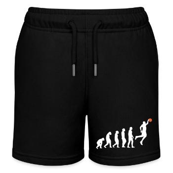 Basket-ball - Short de jogging enfant bio Stanley/Stella - noir - Devant