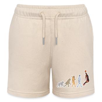 Evolution Joueur de Basket-ball Grunge - Short de jogging enfant bio Stanley/Stella - écru doux - Devant